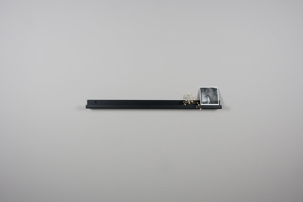 black picture frame shelf